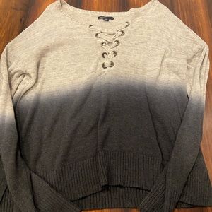 AEO cross sweater